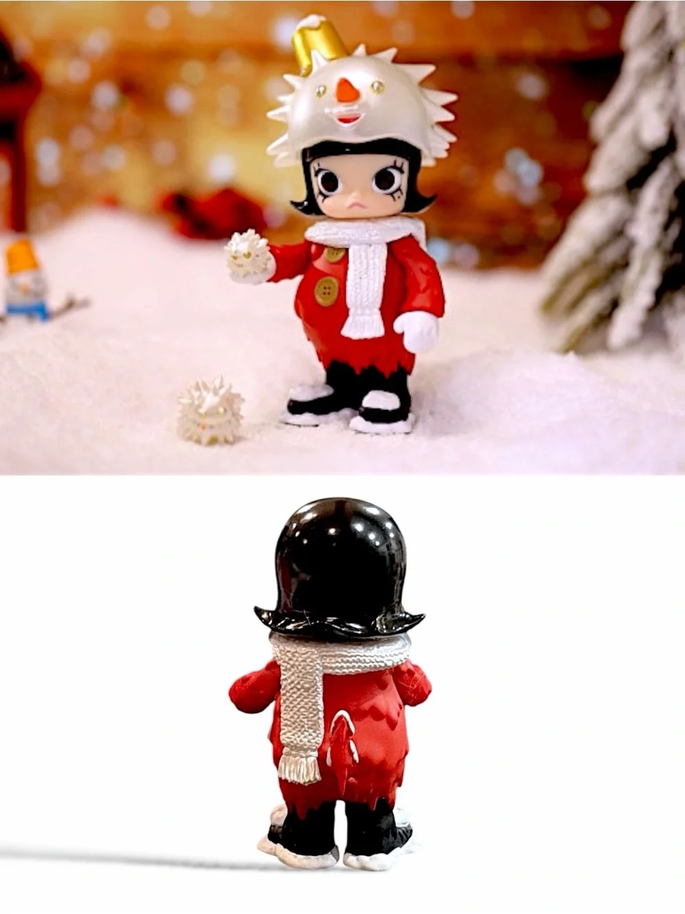 POP MART × INSTINCTOY Erosion Molly Costume Series Figure Snowy Molly
